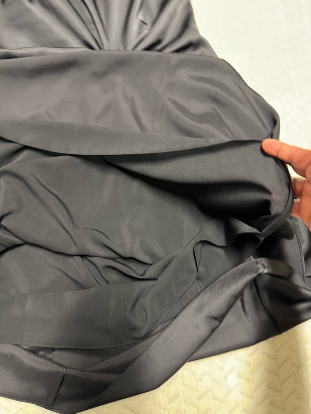 Theory Black Sleeveless Knot-Detail Midi Dress - Picture 10 of 10